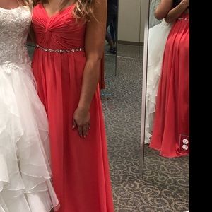 Coral Bridesmaids Formal